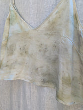 Load image into Gallery viewer, Sol Silk Charmeuse Tank • Botanical Japanese Maple Eco Print (XL)
