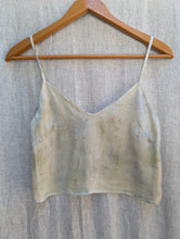 Load image into Gallery viewer, Sol Silk Charmeuse Tank • Botanical Japanese Maple Eco Print (xs)
