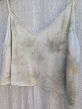 Load image into Gallery viewer, Sol Silk Charmeuse Tank • Botanical Japanese Maple Eco Print (small)

