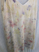 Load image into Gallery viewer, Garden Bouquet • botanical flower eco printed short silk habotai slip (size S)
