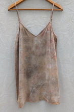 Load image into Gallery viewer, Desert Clay • Meadow raw silk short slip dress (size M)
