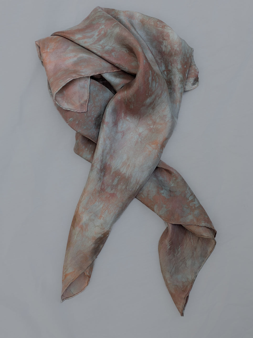 Smoke Rose ° oversized silk bandana