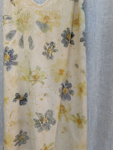 Load image into Gallery viewer, Meadow Raw Silk Mini Dress • Botanical Flower Eco Print (medium)
