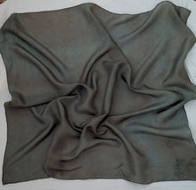Load image into Gallery viewer, Teal Storm ° oversized silk bandana
