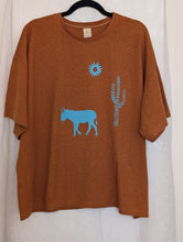 Load image into Gallery viewer, El Burro • "Turquoise Trail" hemp/organic cotton artisan t-shirt
