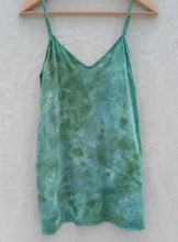 Load image into Gallery viewer, Seaglass • Meadow raw silk short slip dress (size XS)
