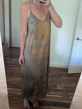Load image into Gallery viewer, Black Walnut ° luna silk charmeuse slip dress (size XL)
