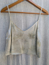 Load image into Gallery viewer, Sol Silk Charmeuse Tank • Botanical Japanese Maple Eco Print (small)
