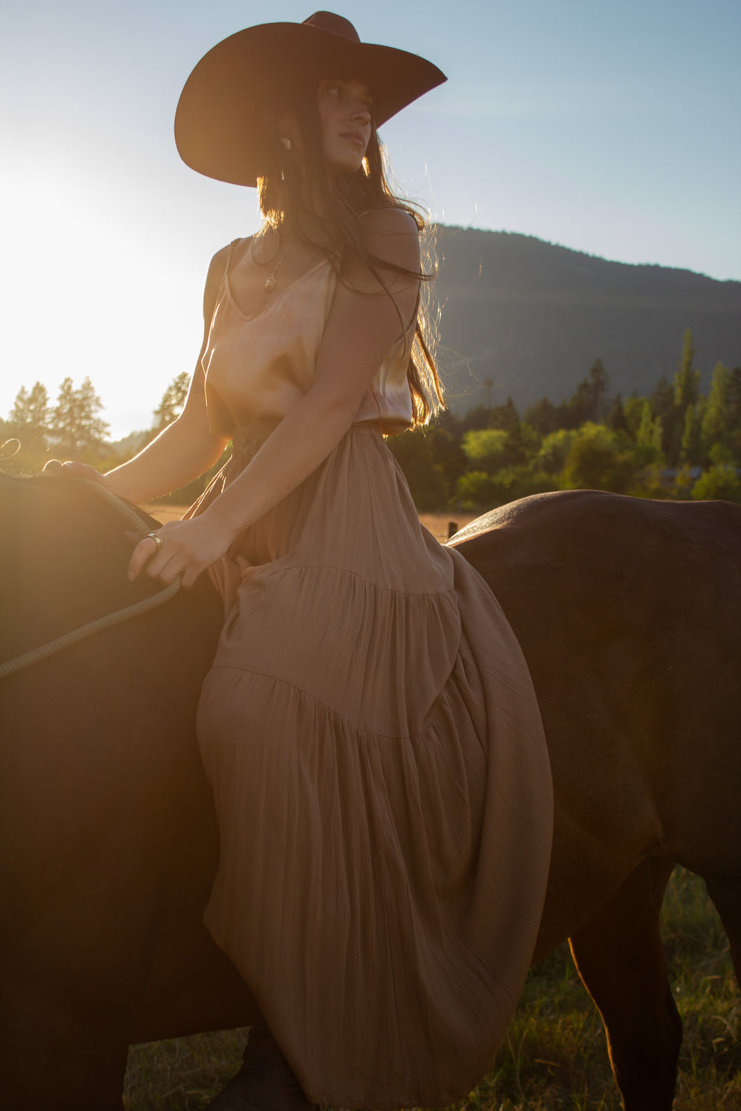 Wild Horses Maxi skirt - Santa Fe (brown)