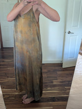 Load image into Gallery viewer, Black Walnut ° luna silk charmeuse slip dress (size XL)
