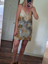 Load image into Gallery viewer, Cove • Meadow raw silk short slip dress (size XXL)
