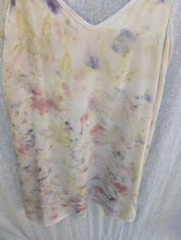 Load image into Gallery viewer, Garden Bouquet • botanical flower eco printed short silk habotai slip (size S)

