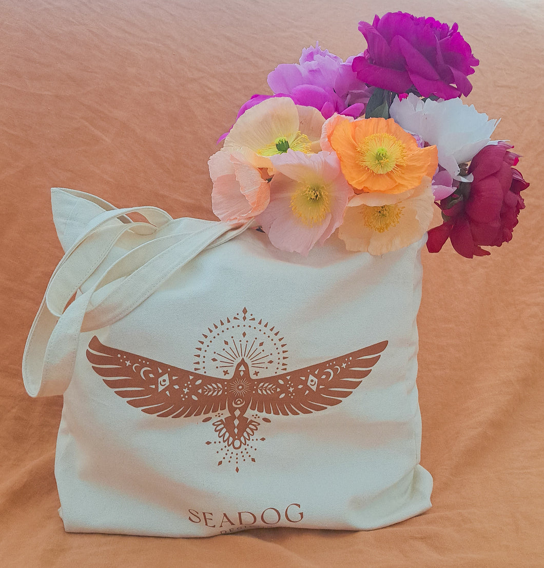 The Eagle - organic cotton, carry all tote